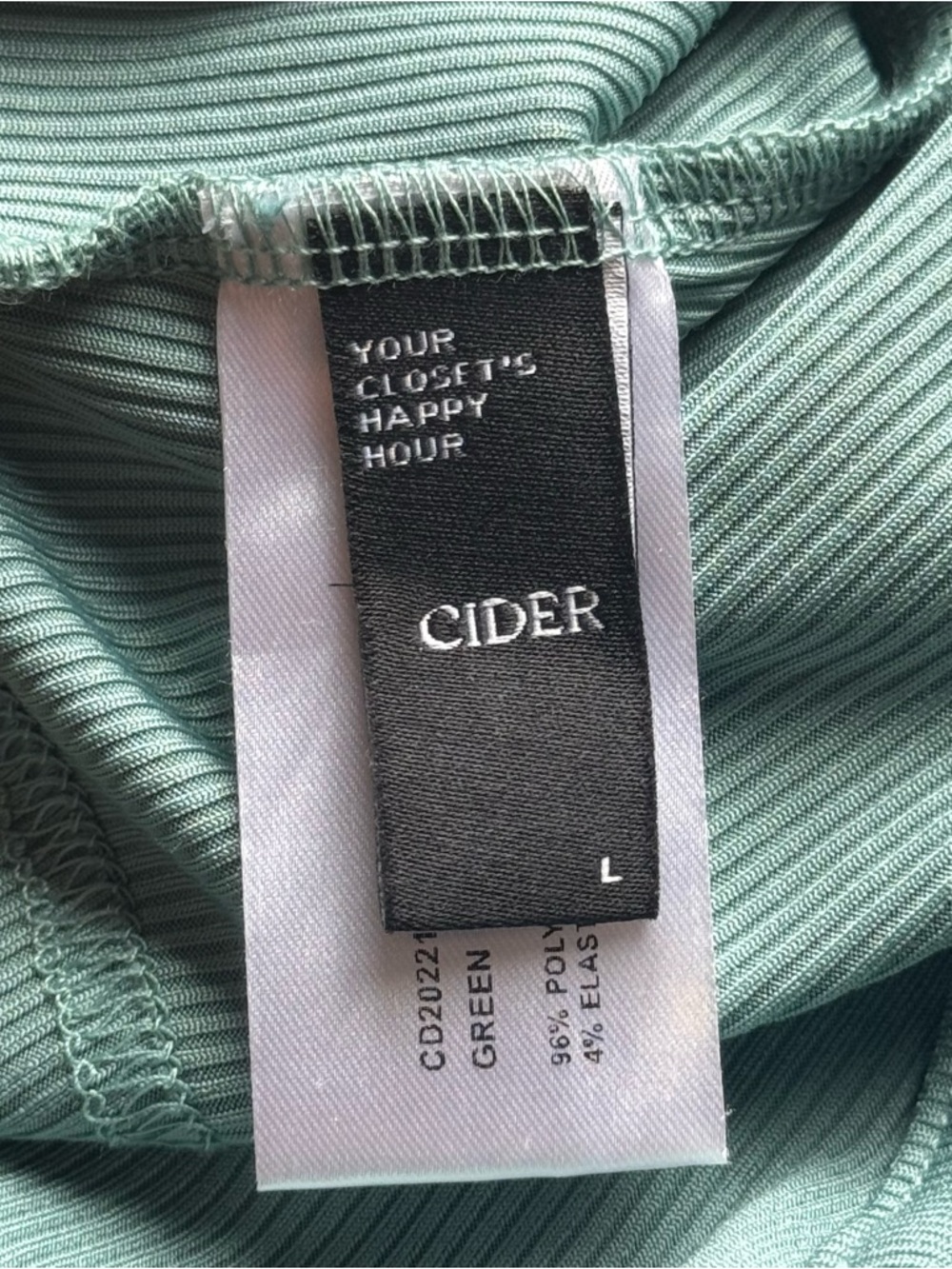 Sleeveless Ruched Front Crop Tank Top - Teal / Green - Picture 3 of 4